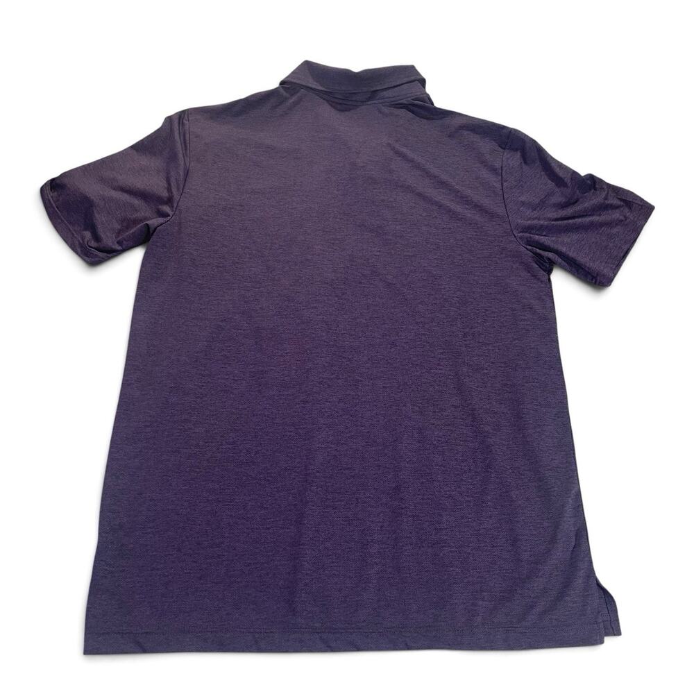 Weatherproof 32 Degrees Cool‎ Polo Shirt Men's Large Dark Plum Short Sleeved - Picture 2 of 8